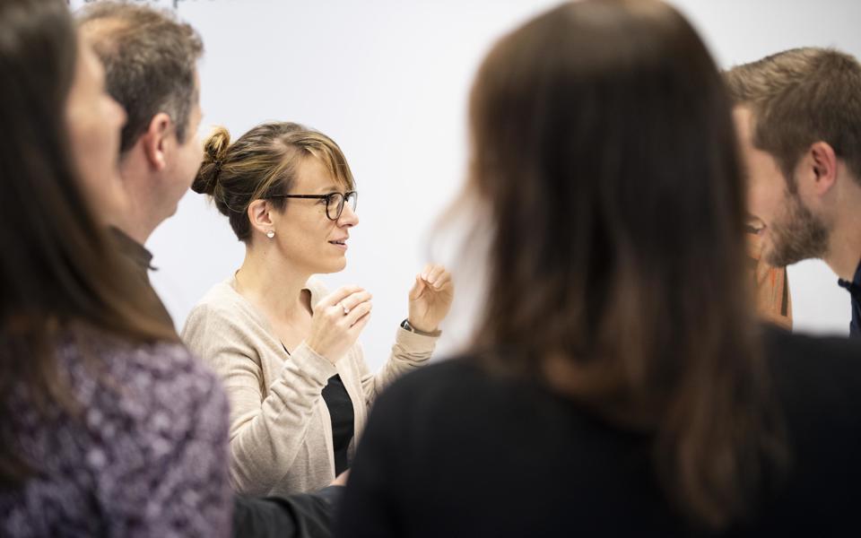 Etudiants de la formation continue en pause