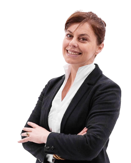 Greta Balliu Porträt von Greta Balliu, Dozentin an der HEG Fribourg